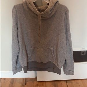 Gray American eagle funnel sweatshirt